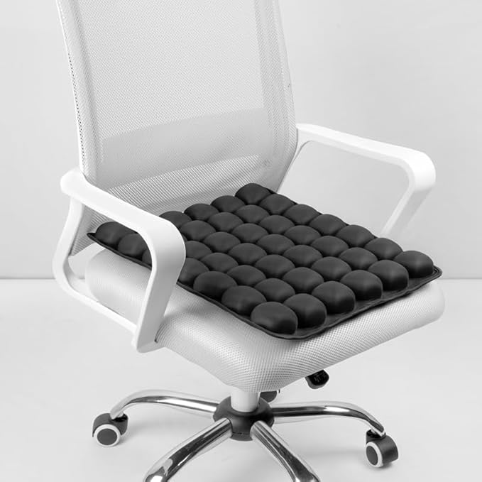1Pcs Sondor Travel Seat Cushion, Inflatable Airplane Seat Cushion for Travel.Suitable for Long Distance Sedentary People to Use, 1000 Black and 1000 White Mini Fasteners