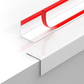 2PCS Wall Corner Protectors Guards - Self Adhesive Corner Protector & Corner Guards for Walls Edge Protection, Easy to Apply - No Tools Needed(Pure White, 35.4"x1.18")