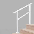 Hand Rails for Outdoor Steps,3 Step Stair Handrail & Indoor Stair Railing Kit，Metty Metal Railings for Outdoor Steps and Hand Rails for Seniors for Porch Railing