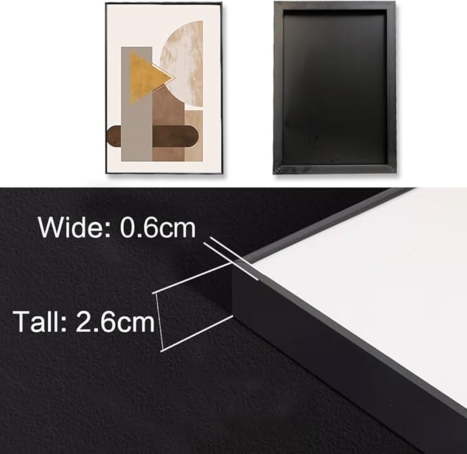 QKF Large Canvas Abstract Wall Art Modern Home Art Living Room, Bedroom, Office Wall Decoration Orange Geometric Drawing Poster Print 20" X 28" 3 Pieces