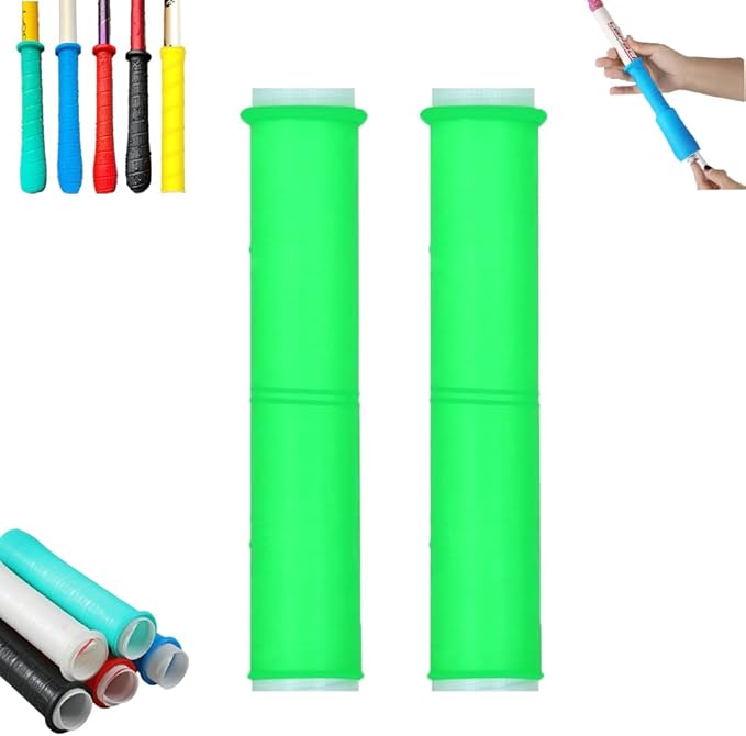 2 Pcs Cold Shrink Handle Wrap with Textured Grip – Silicone Non-Slip Cover for Secure Tool & Sports Handles – Durable, All-Weather Cold-Shrink Sleeve for Comfort & Control