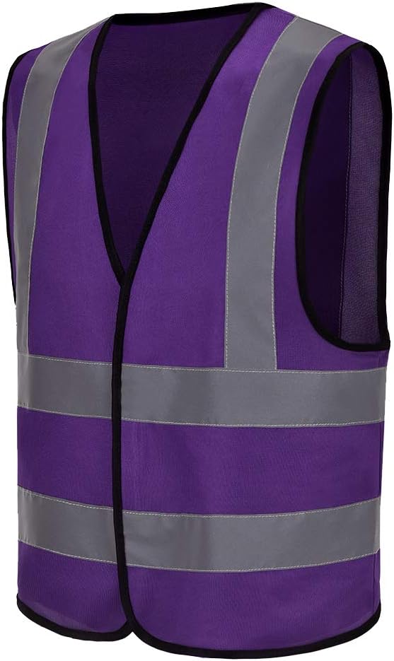 AYKRM 12 colour High visibility viz vest hi vis viz reflective work construction safety vest (XS-8XL)