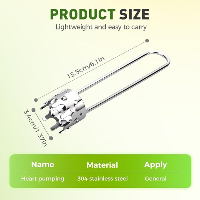 2 Pcs Fruit and Vegetable Corer Tool, Red Bell Pepper Seed Corer, Stainless Steel apple core remover, Practical Kitchen Gadget for Removing Fruit Vegetable Cores, Easy to Clean (Type B)