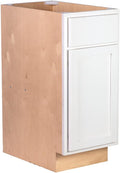 Quicklock RTA (Ready-to-Assemble) | Base Kitchen Cabinets - Shaker Style | Made in America (Pure White, 21" Wx34.5 Hx24 D Base)