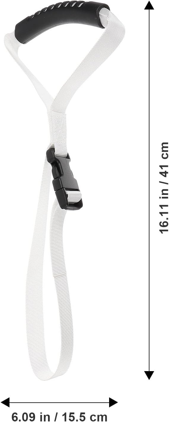 Baluue Car Assist Handle for Elderly and Disabled Adults, Portable Car Door Grab Handle with Support Strap, Mobility Aid for Safe Vehicle Entry and Exit, White