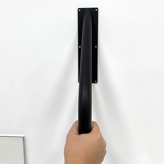 YIDELAI-U Type Stair handrail, Outdoor Step handrail, Wall Mounted Installation, Suitable for 1-2 Steps, Bathroom, Providing Convenience for Family Safety (Length 18 inches, Pipe 1.31 inches)