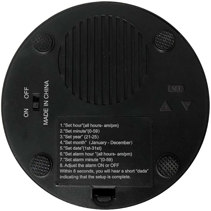 Large Talking Clock for Visually impaired- Telling Time, Date and Week of Day, Perfect for The Blind, Elderly or Visually impaired-Upgrade Version (Green+Black) (RED+Black)