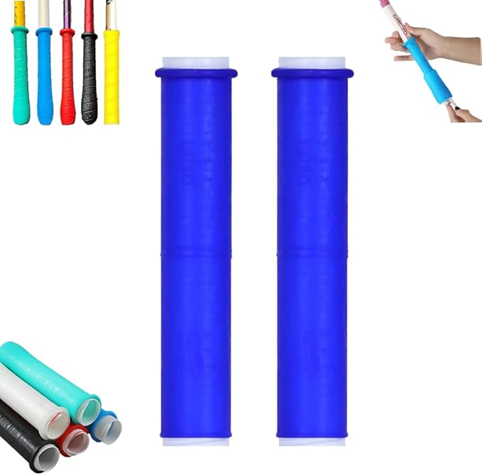 2 Pcs Cold Shrink Handle Wrap with Textured Grip – Silicone Non-Slip Cover for Secure Tool & Sports Handles – Durable, All-Weather Cold-Shrink Sleeve for Comfort & Control