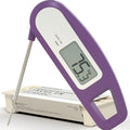 Lavatools Javelin® Ultra-Fast 3-Second Digital Instant Read Meat Thermometer for Grill and Cooking, 2.75" Probe, Compact Foldable Design, Large Display, IP65 Water Resistant, NSF Certified – Ube