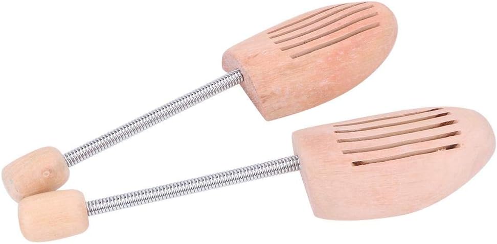 Pssopp 2Pcs Wood Shoes Tree, Shoe Stretcher Spring Anti Deformation Expanding Shoes Tree Shoe Shaper for Men Women(35 36)
