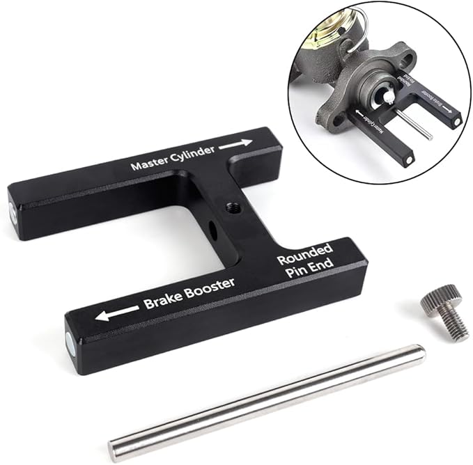 BARTOO Brake Adjustment Tool Brake Booster Push Rod Adjustment Tool Master Cylinder Push Rod Length Gauge Suit for Most Brake Boosters with Adjustable Pins