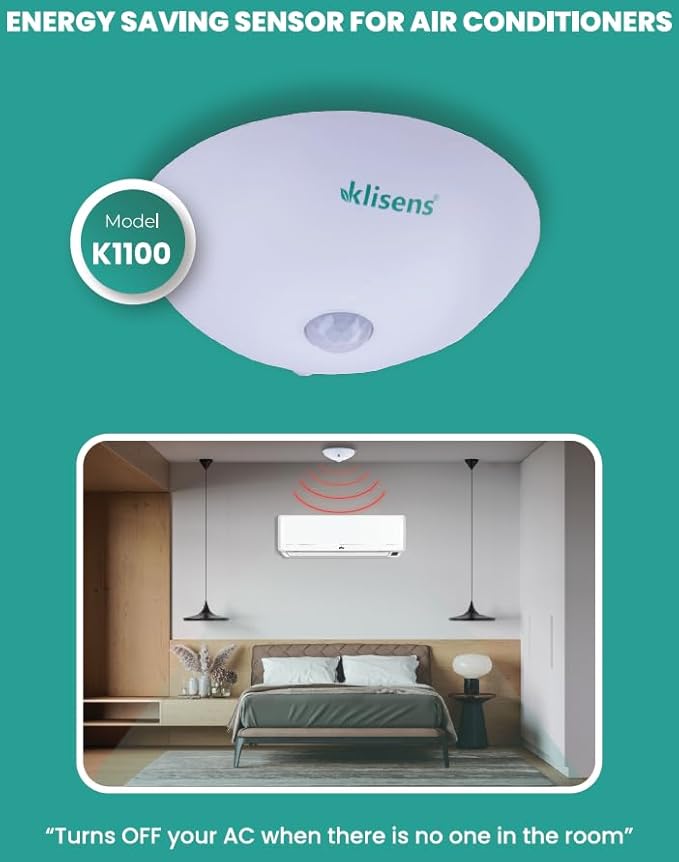 Energy Saving Motion Sensor-Automatically Turn Off Air Conditioner.Reduce Your Energy Expenditure,Your Energy Bills.Control Devices and Save on Your Electricity Bills.