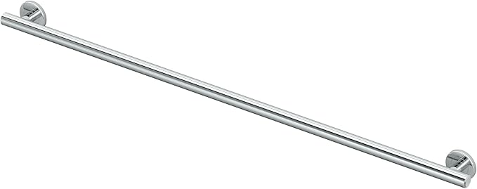 Gatco 896 Latitude II Grab Bar, 48 Inch, Chrome/ADA Compliant Wall Mount Stainless Steel 48" Safety Grab Bar for Bathroom