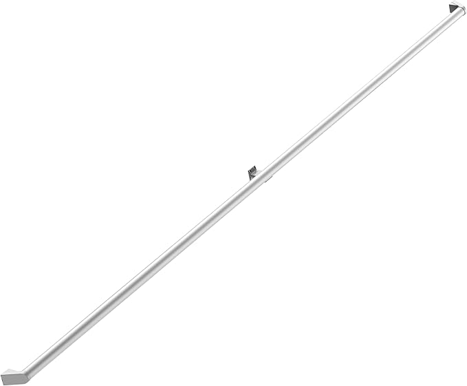 4 FT Handrails for Indoor Stairs,Railings，Outdoor Stairs Handrail，Modern Aluminum Handrail Set, Wall Mounted，Wall Return Bracket More Safety, Rust Free. (Anodized Silver, 4 FT)