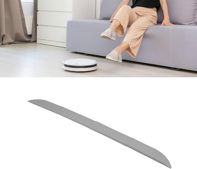 Rubber Threshold Ramp for Doorways, Grey, 4 Pack, Universal Vacuum Robot Door Sill Wheelchair Bathroom Access