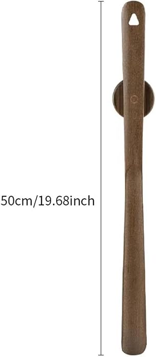 Kolbein 19.7" Long Wooden Shoehorn - Magnetic, Easy Wall Mount, Durable & Elegant Beechwood Design, Comfortable Shoe Wearing