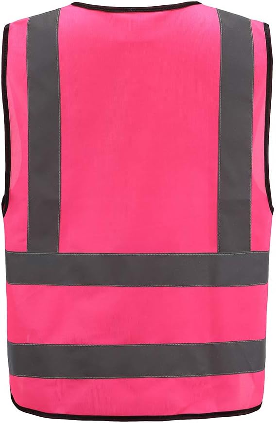 AYKRM 12 colour High visibility viz vest hi vis viz reflective work construction safety vest (XS-8XL)