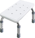 Aliseniors Step Stool with Non-Skid Platform, No Assembly Rubber Fee Adjustable Foot Stool, Medical Step Stools for Kitchen, Toilet and Bedside, Holds up to 330 lbs