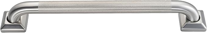joyrain 500lb Capacity Stainless Steel Grab Bar - Heavy Duty Bathroom Safety Rail for Elderly, Anti-Slip Shower Handle, ADA Compliant (Knurling, 12 inch)