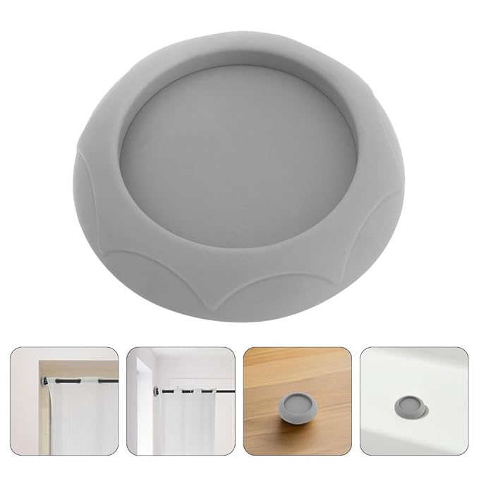 4Pcs Baby Gate Wall Protector Cups Safety Gate Accessories for Stairway Doorway No Drill Installation Grey Protects Walls from Damage