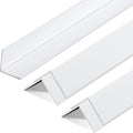 Sasylvia 5 Pcs 2-3/8 x 48 Inches Wall Corner Protector Guards, Avoid Scratching Scuffs, Vinyl Corner Trim Molding, Ease Install and Cleaning for Door Countertop Furniture Cabinet Protection (White)