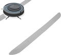 Rubber Threshold Ramp for Doorways, Grey, 4 Pack, Universal Vacuum Robot Door Sill Wheelchair Bathroom Access