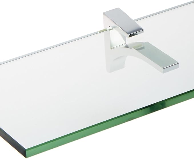 Spancraft Glass C-10x21-Chrome Cardinal Glass Shelf, Chrome, 10" x 21"