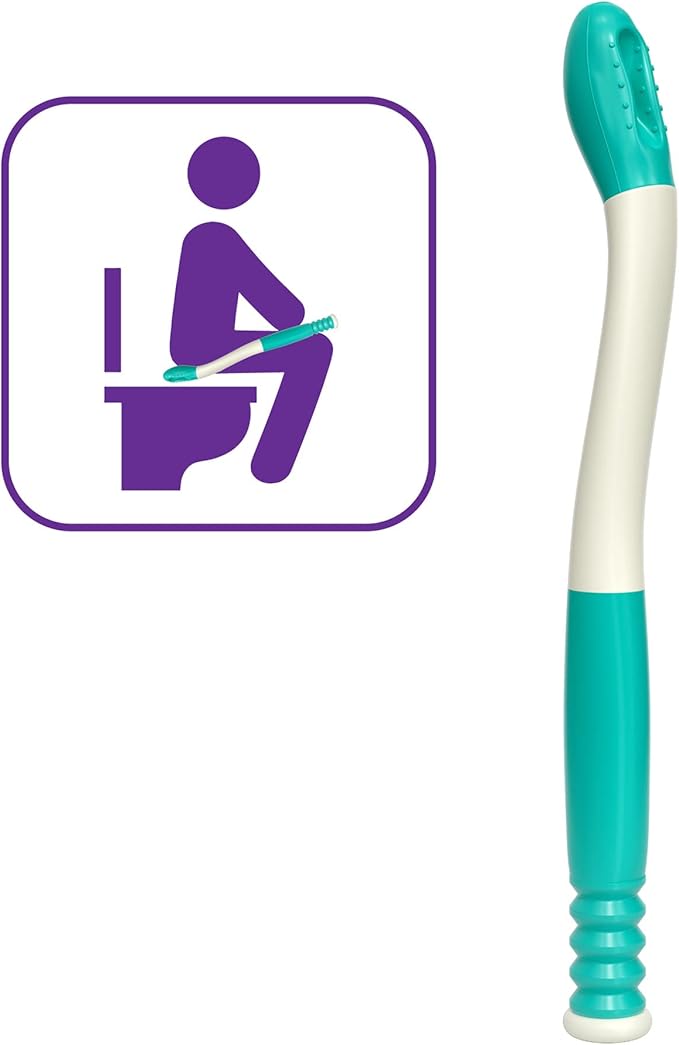 Mars Wellness Self Wipe Assist Bottom Wiping Toilet Aid Wiping Wand - Long Reach Comfort Wipe Extender - Daily Living Aid for The Disabled - Colors Vary (1.25 Foot (Pack of 1))