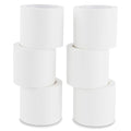 Lichamp 6 Rolls Vinyl Tape, Premium Safety Marking and Traffic Floor Marking Tape, Bundling, Social Distancing, 4 Inch x 36 Yards per Roll, 216 Total Yards, White