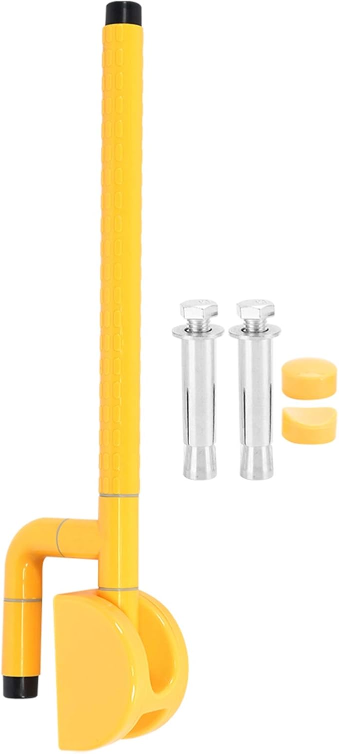 Toilet Handle, Yellow Safety Grab Bar Stainless Steel Toilet Armrest Handrail Handle for Elderly The Disabled