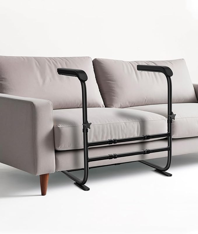 FORTEMOTUS Couch Stand Assist with Soft & Wide Handle, Height & Width Adjustable Sofa Stand Assistance for Elderly, Seniors, Pregnancy Women and Disabled, Holds up to 350 lbs