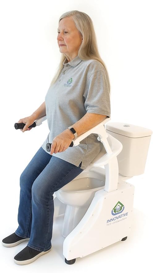 LuxeLift Bidet Powered Toilet Assist Lift Electric Height Adjustable Elevated Seat Riser for Seniors Elderly Built-in Bidet & Dryer Safe Certified Easy Assembly 350 LBS | HSA&FSA