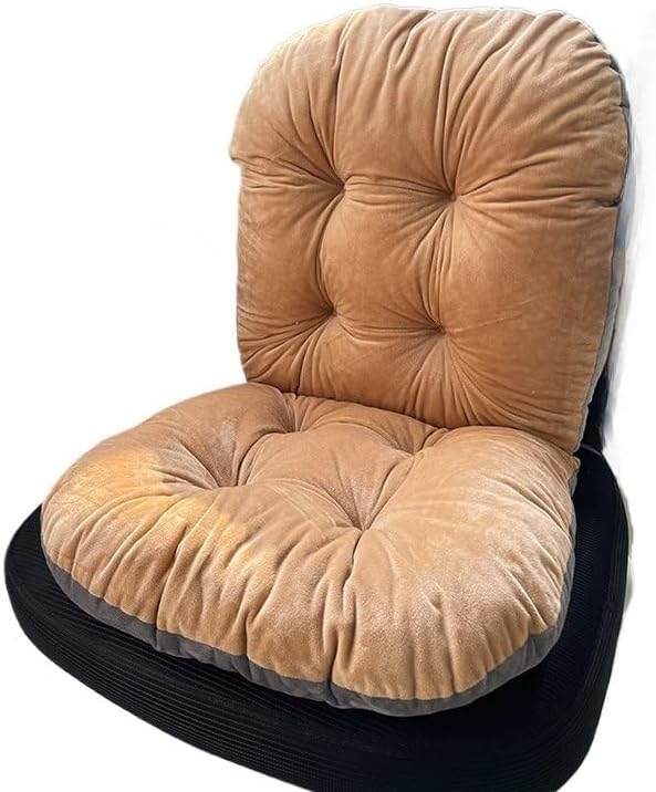 Chair Pads Plush Seat Cushion with Back Support - Office Chair Cushion for Long Sitting Comfort, Multiple Colors Available (Green,42 * 85cm/16.54 * 33.46inch)