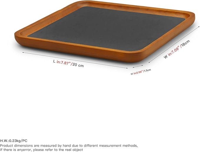 Oirlv Solid Wood Jewelry Tray Jewelry Display Holder Showcase Watch Display Organizer (Medium, Grey)