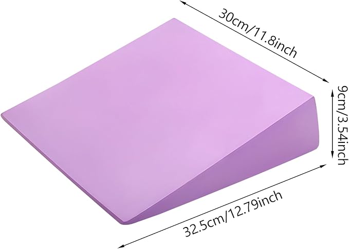 Yoga Foam Wedge - Calf Stretcher Board | Slant Workout Wedge | Foot Stretching Blocks For Balance, Strength, Pilates, Squat Exercises, Fitness Training, Home Gym, Physical | EVA