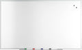Staples TRU RED Magnetic Dry Erase Whiteboard, 5 x 3 Feet, 4 Multicolor Markers, Satin Finish Aluminum Frame for Home, Office, School, White
