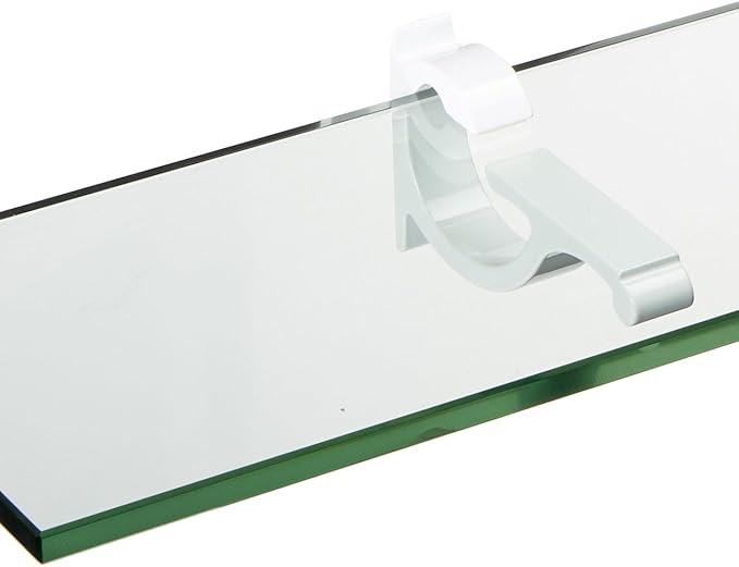 Spancraft Glass M-12x18-White Monarch Glass Shelf, White, 12" x 18"