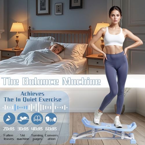 Stridon Balance Board with LCD Monitor - Ski Balance Trainer, 330 Lbs Capacity, Portable Waist Twister & Resistance Bands for Full Body Workouts, Improve Stability & Core Strength