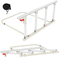 Bed Rails for Elderly Adults Safety, Folding Bedside Assist Rail Handle, Collapsible Bed Fence Preventing Falling for King, Queen, Full, Twin (with Crash Cushion)