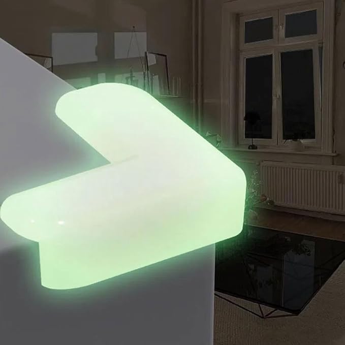 Luminous Corner Protectors for Baby Safety Transparent Table and Furniture Edge Guards Night Glow Anti-Collision Baby Corner Guards for Kids Tables and Chairs Easy Install