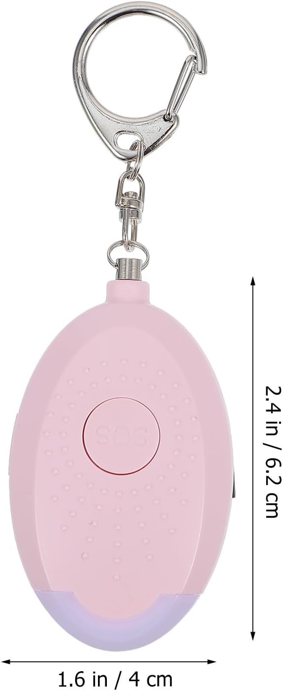 BESPORTBLE Personal Safety Alarm with LED Light Rechargeable Women Emergency Security Siren Compact Portable for Elderly and Travel Protection