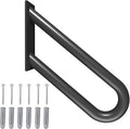 Hand Rails for Outdoor Steps Stair Railing Indoor Rail Metal Heavy Duty Non-Slip 1-3 Step Wall Mount Grab Bars U-Shape Safety Handle Garage Porch Courtyard Doorways 16 INCH Garden