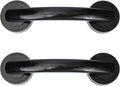 Housoutil No Drilling Shower Handle, 2PCS Powerful Suction Cup Bathroom Handles, Glass Door and Window Grab Bar for Bathroom Sliding Doors, Cabinets, Wardrobes