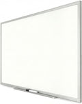 TRU RED Melamine Whiteboard | Dry Erase Board for Wall, White Board with Black Aluminum Frame, 4 ft x 3 ft, 1 Black Marker Included