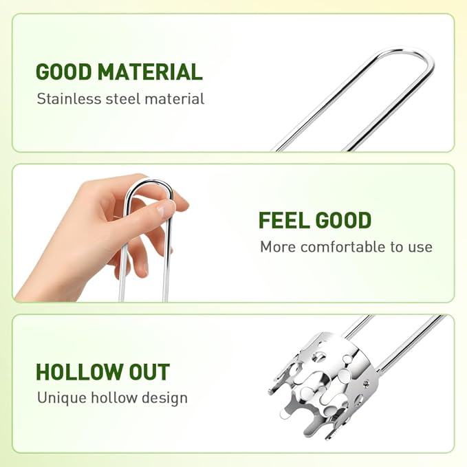 2 Pcs Fruit and Vegetable Corer Tool, Red Bell Pepper Seed Corer, Stainless Steel apple core remover, Practical Kitchen Gadget for Removing Fruit Vegetable Cores, Easy to Clean (Type B)