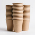 8 oz Kraft Disposable Cups (200-Pack) – Durable Cups for Hot Chocolate, Tea, and Takeaway Drinks