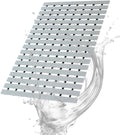 Bath Mat Non Slip Shower Mat Bathtub with Drain Holes and Heavy Duty Rubber No Suction Cups Sturdy Shower Stall Tub Mat for Bathroom, Shower Floor, Pool, SPA, (Grey, 4FT X 38FT)