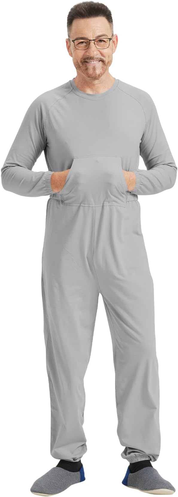 Adaptive Clothing for Men with Anti-Strip Design and Easy Back Access for Dementia Elderly and Special Needs