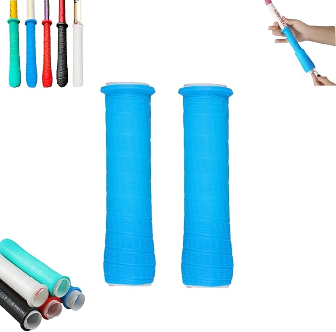 2 Pcs Cold Shrink Handle Wrap with Textured Grip – Silicone Non-Slip Cover for Secure Tool & Sports Handles – Durable, All-Weather Cold-Shrink Sleeve for Comfort & Control