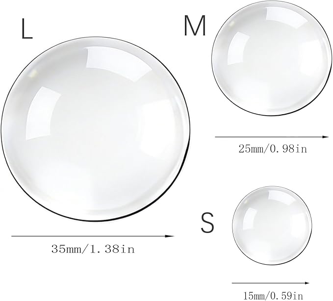 6pcs Wall Bumpers, Clear Wall Protectors, Door Bumpers for Doorknob, Furniture Bumpers,Reducing Noise,Protecting Walls,Using for Entrance Door,Cabinet Door,Fridge Door, Wall Bumper (35*35mm)